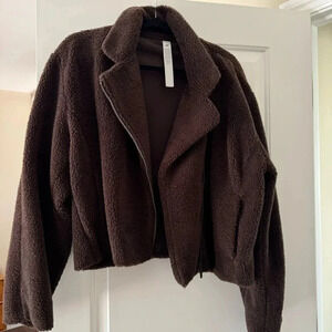 LULULEMON TEDDY JACKET IN TRUE BROWN